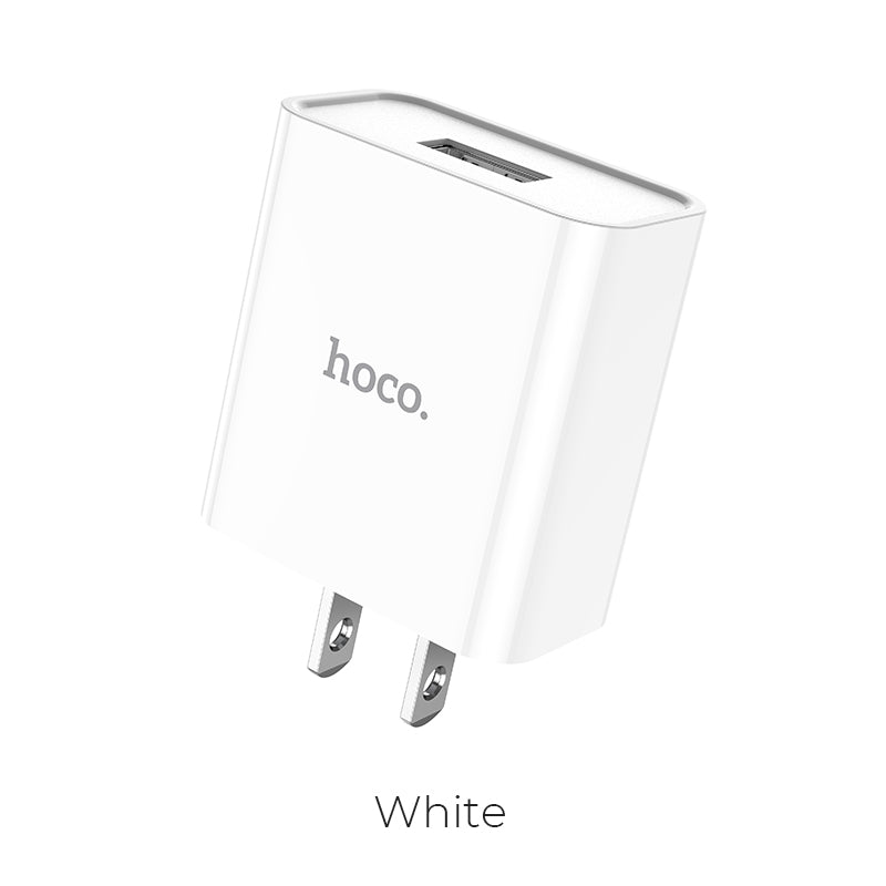 Wall charger single USB output 2.1A