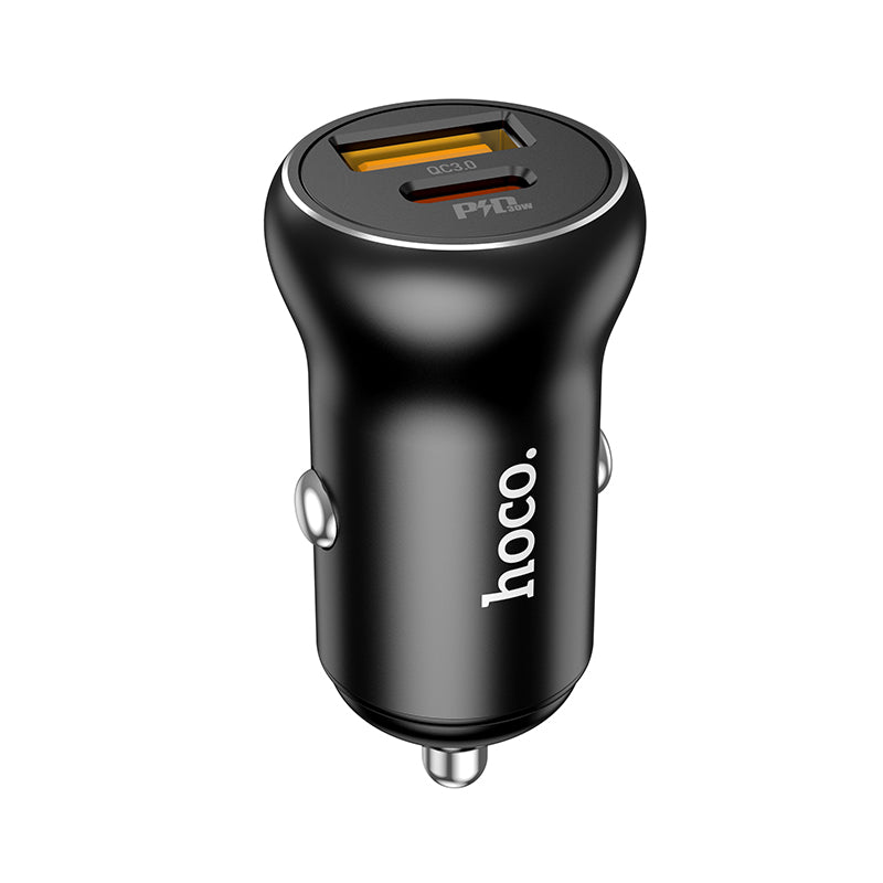 12V Car charger Type-C 30W and USB 30W