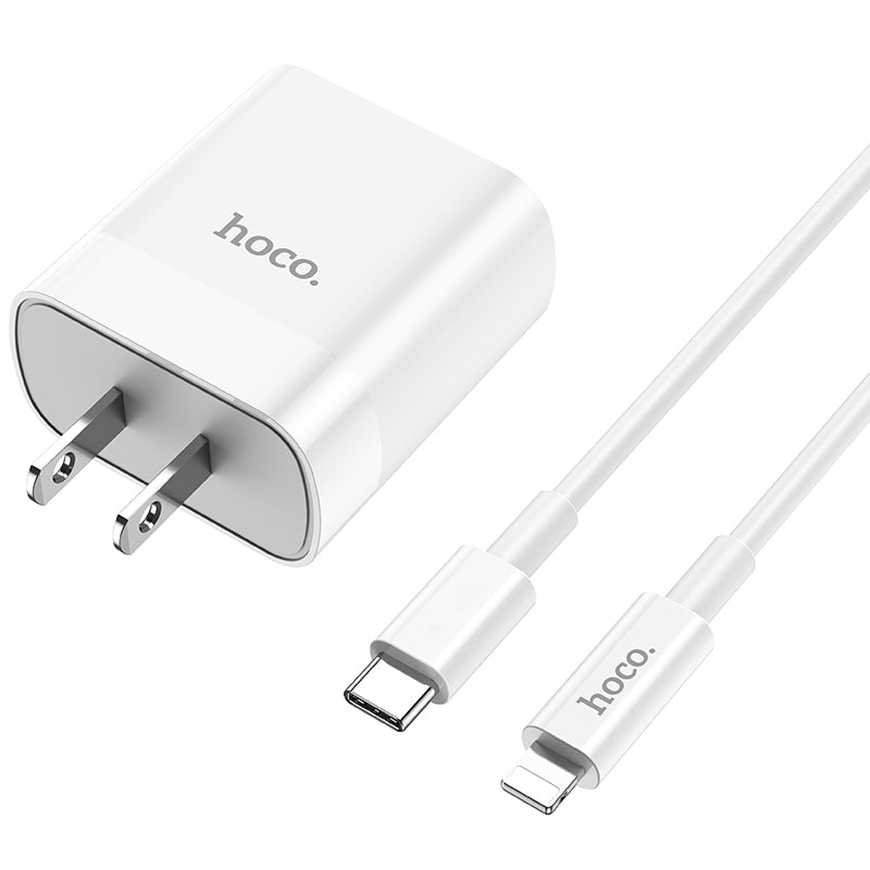 Fast Wall Charger 20W set with Type-C to Lightning