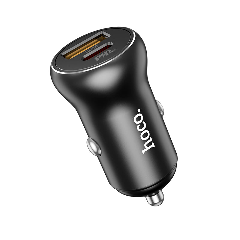 12V Car charger Type-C 30W and USB 30W