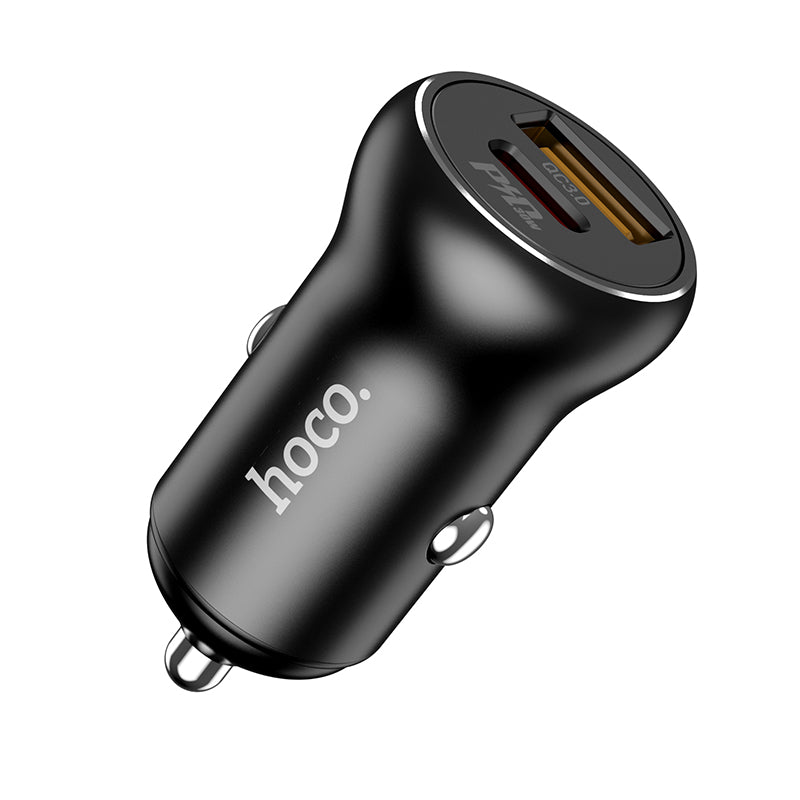 12V Car charger Type-C 30W and USB 30W